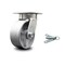 Service Caster 5 Inch Kingpinless Semi Steel Poly Wheel Swivel Caster with Swivel Lock SCC SCC-KP30S520-SSR-BSL - alternate 1